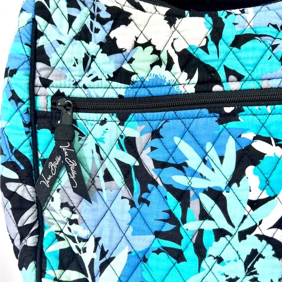 Vera Bradley Floral Quilted Shoulder Bag - Blue and Black - Picture 6 of 7